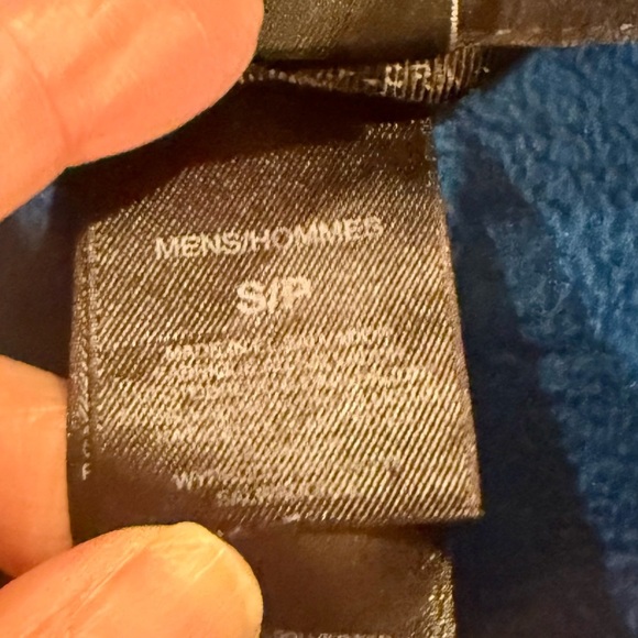 North Face Men's size small royal Blue & gray Fleece Jacket - Picture 4 of 9